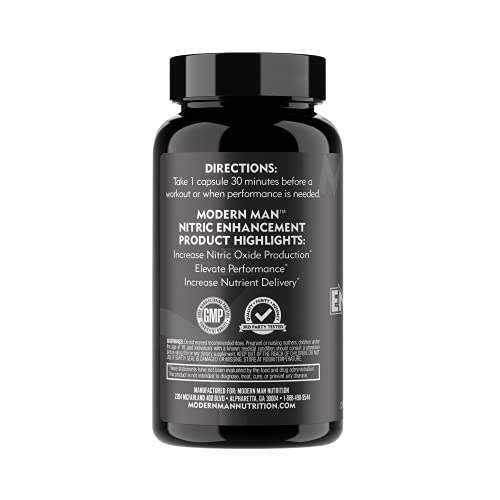 Nitric Oxide Enhancement by Modern Man – Pump Enhancing Alpha Male Booster for Men Modern Man ProductsBuy Supplements Australia