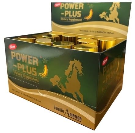 Skydia Power Plus - 10 Bottles Power-Plus Botanical Blend Liquid Supplement (1 FL OZ) Korean Ginseng Extract Ginseng Supplement Natural Men Tonic Ginseng Root Korean Red Ginseng Drops SkydiaBuy Supplements Australia