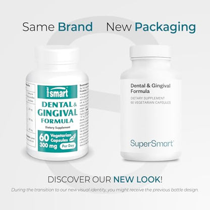 Supersmart - Dental & Gingival Formula (Patented) - Oral Care Supplement - with TEES-10 | Non-GMO & Vegan - 60 Vegetarian Capsules SupersmartBuy Supplements Australia