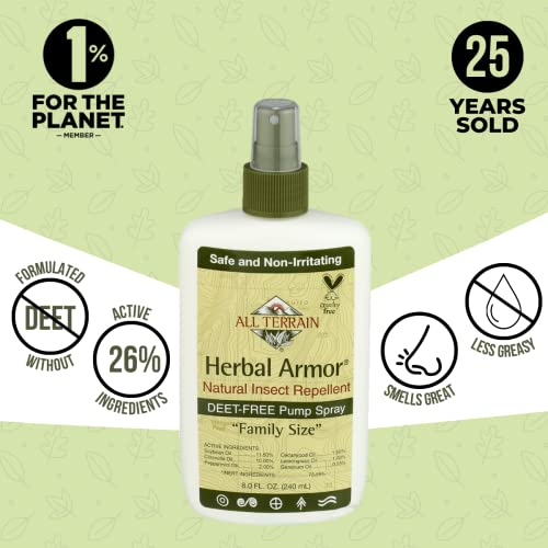 All Terrain Herbal Armor Natural Insect Repellent, DEET-FREE Pump Spray All TerrainBuy Supplements Australia