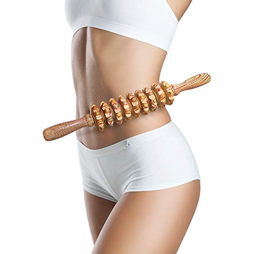 Deston Wooden Massager Handheld Roller Trigger Point Massager Stick for Fascia, Cellulite DestonBuy Supplements Australia