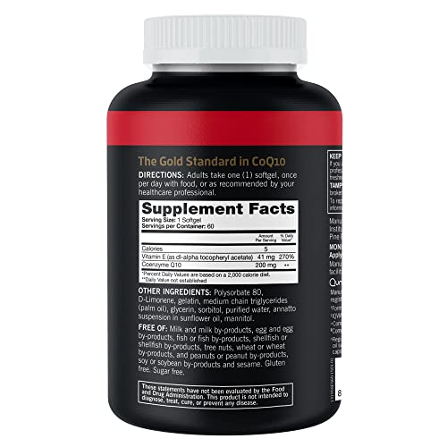 Qunol CoQ10 200mg Softgels, Ultra CoQ10 - Ultra High Absorption Coenzyme Q10 Supplem QunolBuy Supplements Australia