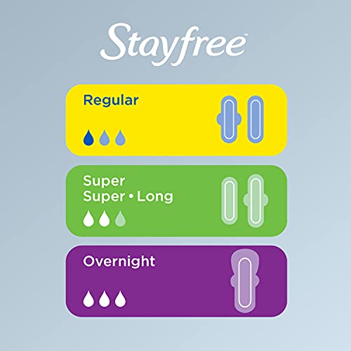 Stayfree Maxi Pads for Women, Super - 66 Count StayfreeBuy Supplements Australia