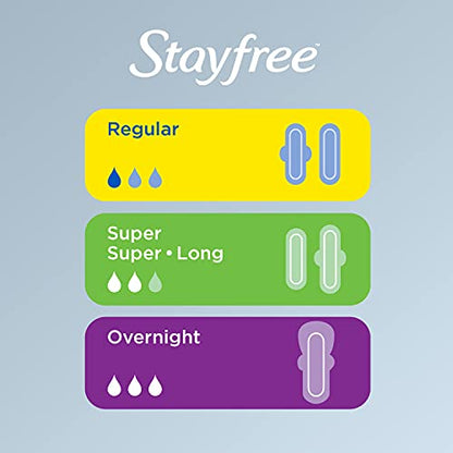 Stayfree Maxi Pads for Women, Super - 66 Count StayfreeBuy Supplements Australia