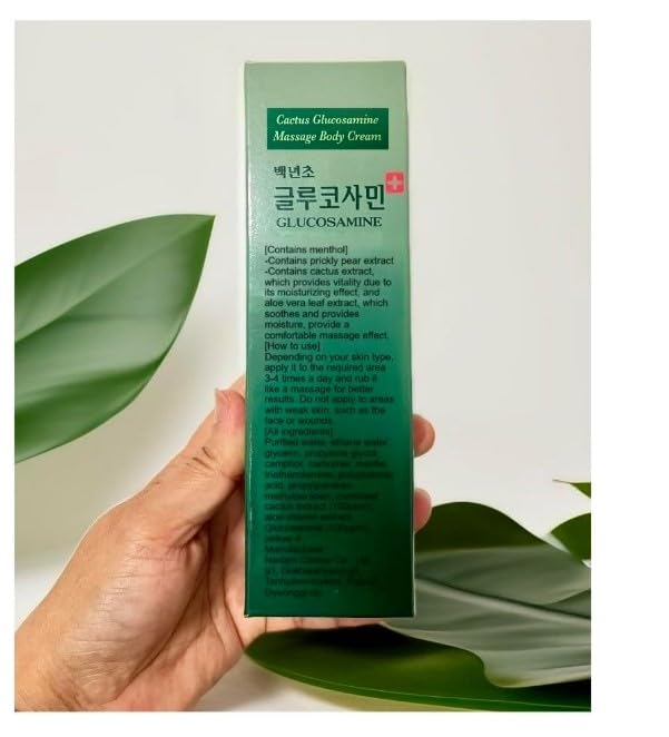 Baeknyencho Glucosamine Body Massage Cream 150ml x 2 EA. Fragrance-Free & Paraben Free. Natural Gel for Massage Therapy GenericBuy Supplements Australia