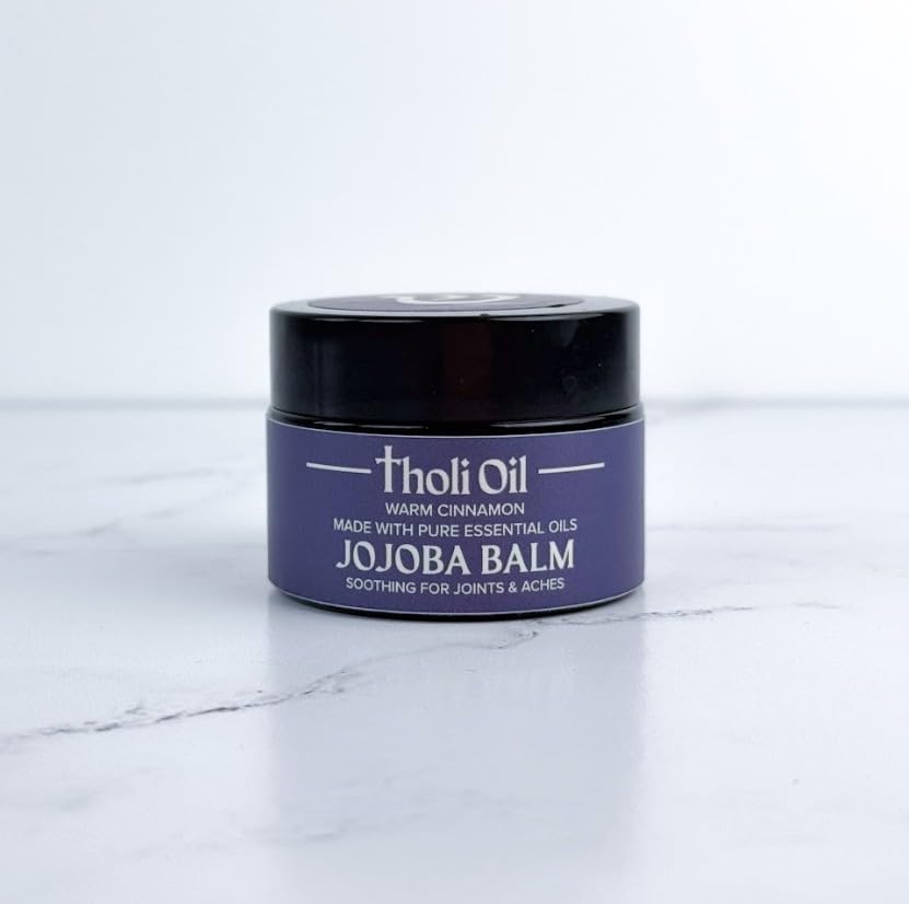 tHOli Plantar Fasciitis Relief Balm – Jojoba Cream with Cinnamon, Cassia, Spikenard & Hyssop – Soothes Heels, Supports Joints & Skin Repair (1oz) Tholi OilBuy Supplements Australia