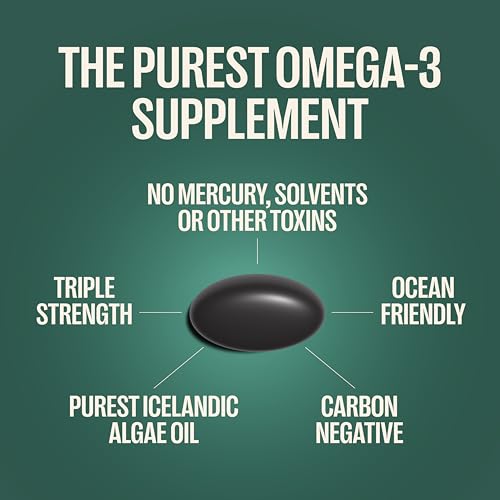 Orlo DHA Supplement 1000mg - 3X Absorption Natural Icelandic Nordic Omega 3 DHA & EPA for Brain & Eye Support – Vegan Fish Oil Alternative, No Fishy Aftertaste, 60 Easy-to-Swallow Mini Softgels OrloBuy Supplements Australia