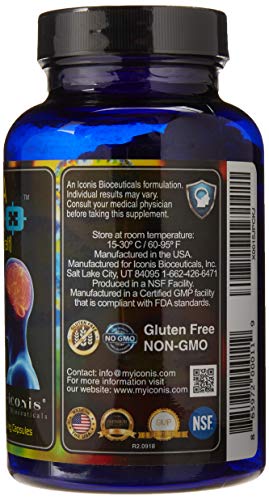 Migraine Relief, Quad-Formula with PA-Free Butterbur (150mg), CoQ10 (300mg), Magnesium Glycinate (300mg), High-Dose Riboflavin (400mg) - MigrA Zero (120 Caps) Optimal Dosing for Migraine Sufferers Iconis BioceuticalsBuy Supplements Australia