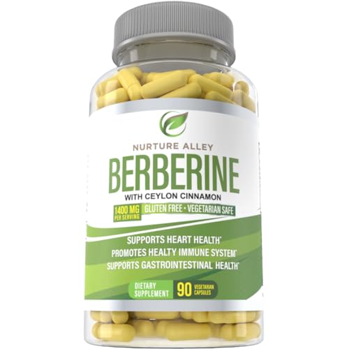 Nurture Alley Berberine Complex - Berberine HCL 1200mg Plus Organic Ceylon Cinnamon NURTURE ALLEYBuy Supplements Australia