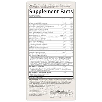 Garden of Life Multivitamin for Men - Vitamin Code 50 & Wiser Men's Raw Whole Food Vitamin Supplement with Probiotics Garden of LifeBuy Supplements Australia