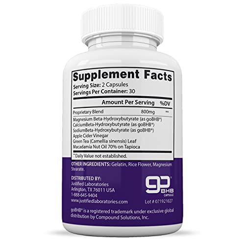 (5 Pack) Trim Life Labs Keto Pills Includes Apple Cider Vinegar Patented goBHB® Exogenou Justified LaboratoriesBuy Supplements Australia