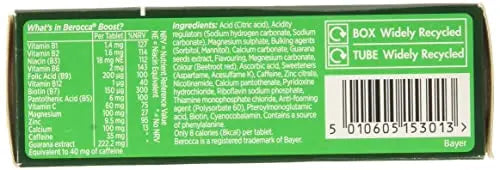 Berocca Boost Multivitamin Tablets Pack Of 20 BeroccaBuy Supplements Australia