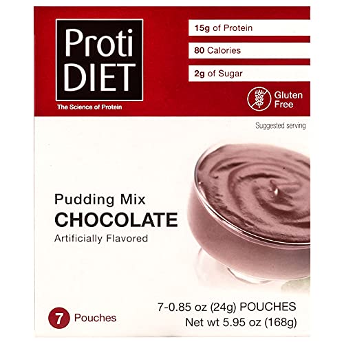 Protidiet Chocolate Flavor High Protein Instant Pudding Mix (7-5.9 oz Pouches) (Chocolate) ProtiDIETBuy Supplements Australia