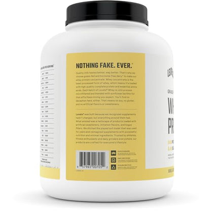 Levels Grass Fed 100% Whey Protein, No Hormones, Vanilla Bean, 5LB Levels NutritionBuy Supplements Australia