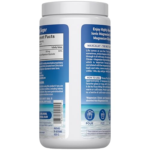 Natural Vitality Calm, Magnesium Supplement, Anti-Stress Drink Mix Powder, Gluten Free, Vegan, & Non-GMO, Original Unflavored, 16 oz