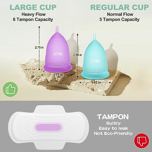 YTYOMUR Menstrual Cup Steamer Sterilizer with 2 Reusable Period Cups, Menstrual Cups Cleaner YTYOMURBuy Supplements Australia