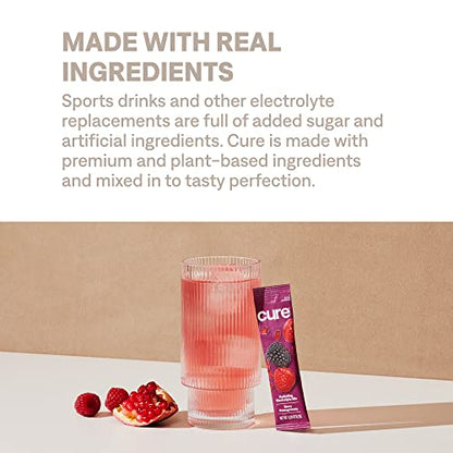 Cure Hydrating Plant Based Electrolyte Mix | FSA & HSA Eligible | Powder for Dehydration Cure HydrationBuy Supplements Australia