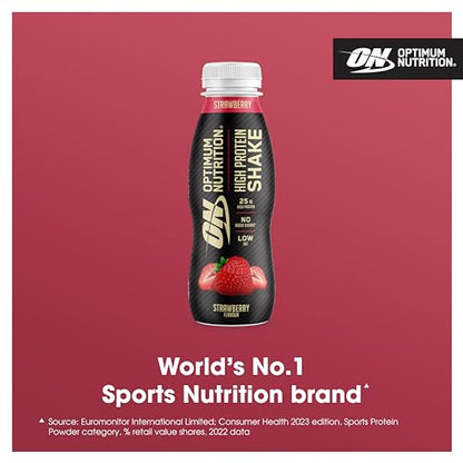 Optimum Nutrition High Protein Shake Bottles, Ready To Drink Healthy Snacks, No added Optimum NutritionBuy Supplements Australia