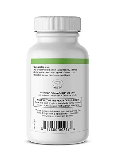 Graminex PollenAid Prostate Supplement: All Natural Prostate Support for Bladder Control & Urinary Tract Health, Rye Pollen Extract Made in USA, 200 Tablets (Pack of 2) GraminexBuy Supplements Australia