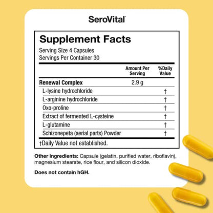 Sero-Vital Renewal Complex - Reverse The Signs of Aging - Clinically Tested to Increase Human Growth SerovitalBuy Supplements Australia