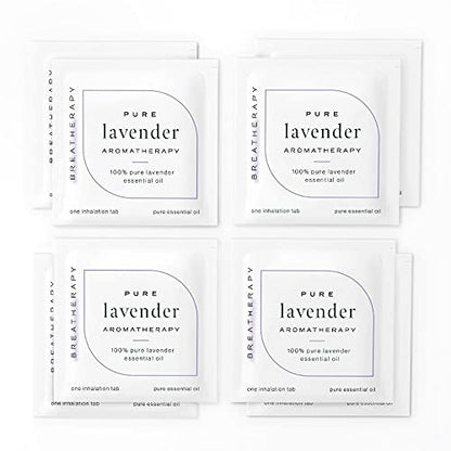 Breatherapy Pure Essential Oil Aromatherapy Inhalation Tabs, 8-Pack (Lavender) BreatherapyBuy Supplements Australia