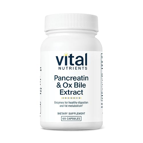 Vital Nutrients Pancreatin and Ox Bile Extract | Natural Digestive Enzyme Vital NutrientsBuy Supplements Australia