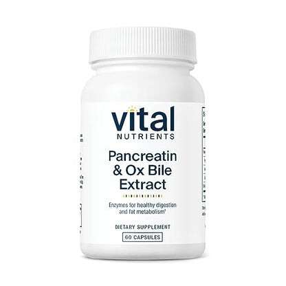 Vital Nutrients Pancreatin and Ox Bile Extract | Natural Digestive Enzyme Vital NutrientsBuy Supplements Australia