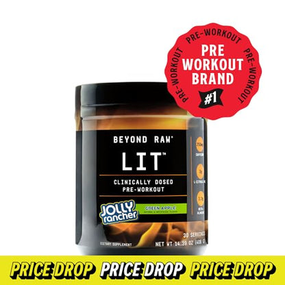 BEYOND RAW LIT | Clinically Dosed Pre-Workout Powder | Contains Caffeine, L-Citruline BEYOND RAWBuy Supplements Australia