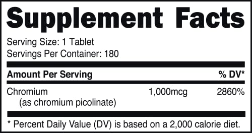 Bucked Up Chromium Picolinate 1000mcg Per Serving, Bucked Up Essentials (180 Servings Bucked UpBuy Supplements Australia