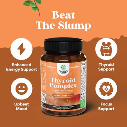 Pure Thyroid Support Supplement for Women - Thyroid Support for Weight Loss Mood Natures CraftBuy Supplements Australia