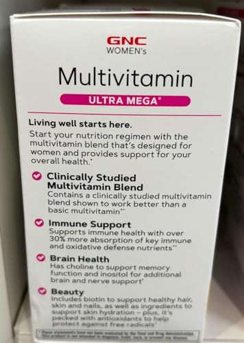 GNC Women's Ultra Mega Multivitamin | Supports Overall Health and Wellness in Women GNCBuy Supplements Australia