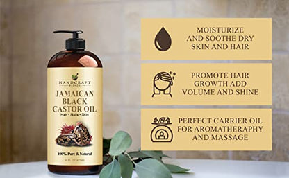 Handcraft Blends Jamaican Black Castor Oil for Hair Growth, Eyelashes and Eyebrows Handcraft BlendsBuy Supplements Australia