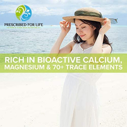 Prescribed for Life Aquamin Powder, Red Marine Algae Supplements, Rich in Plant Based Calcium & Magnesium, 72 Trace Minerals, Non GMO (113g) Prescribed For LifeBuy Supplements Australia