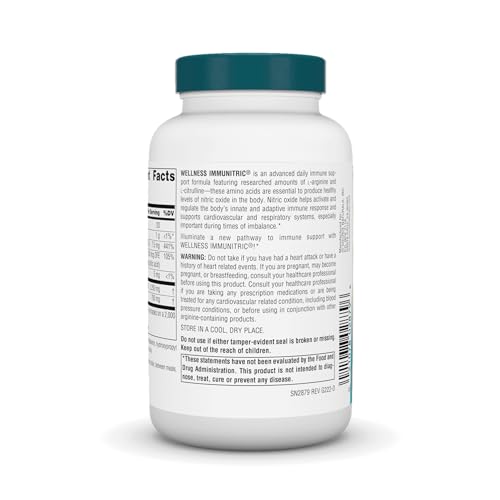 Source Naturals Wellness Immunitric, Nitric Oxide Builder for Immune System Support* - 90 Tablets