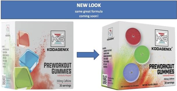 Kodagenix Pre Workout Gummies for Men and Women with Caffeine, L-Citrulline and Beta KodagenixBuy Supplements Australia