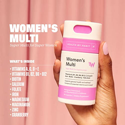 Health By Habit Womens Multi Supplement (60 Capsules) - 23 Essential Vitamins Health By HabitBuy Supplements Australia