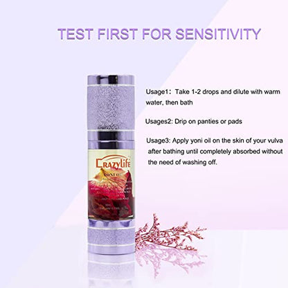 Yoni Oil Feminine Care, All Natural Oil Moisturizer, Vaginal Spray PH Balance Eliminates Odor WovarkieBuy Supplements Australia