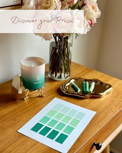 Inspired Picks Refreshing Green Candle – Wood Sage & Sea Salt w/Gold Stemmed Leaves Symbol Inspired PicksBuy Supplements Australia