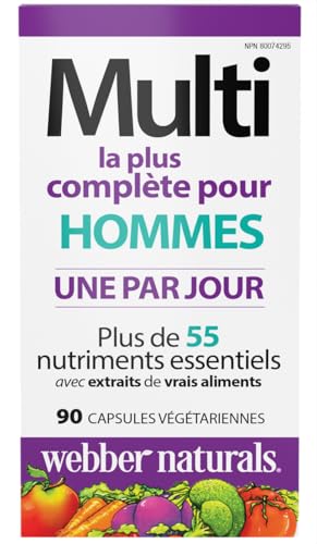 Webber Naturals Men's Most Complete Multi, 90 Vegetarian Capsules Webber NaturalsBuy Supplements Australia