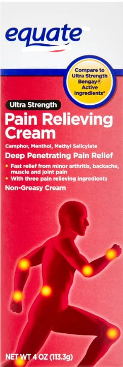 Equate Ultra Strength Pain Relieving Cream, Deep penetrating Pain Relief with Ultra-Strength Formula, 4 oz Aus HealthcareBuy Supplements Australia