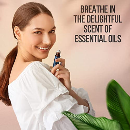 Stress Ease Essential Oil Roll On Blend 10ml - Natural Stress Relief Essential Oils Roll Nexon BotanicsBuy Supplements Australia