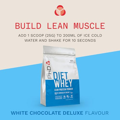 PhD Nutrition Diet Whey Low Calorie Protein Powder, Low Carb, High Protein Lean Matrix PhDBuy Supplements Australia