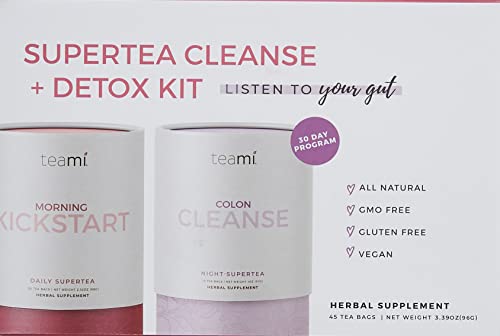 Teami 30-Day Teatox Kit - All Natural Colon Cleanse and Detox Tea - Morning Kickstart TeamiBuy Supplements Australia