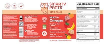 SmartyPants Kids Multivitamin Gummies - Improved Formula: Omega 3 (DHA/EPA), Vitamins D3, C, B12, B6, Vitamin A, K & Zinc SmartyPantsBuy Supplements Australia