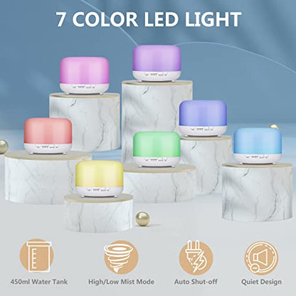 Hianjoo 450ml Essential Oil Diffuser, Electric Aroma Ultrasonic Aromatherapy Fragrant Oil HianjooBuy Supplements Australia