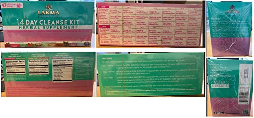 Lakma 14 Day Cleanse Kit Green Tea - 42 Tea Bags HYLEYSBuy Supplements Australia