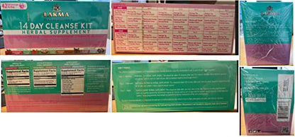 Lakma 14 Day Cleanse Kit Green Tea - 42 Tea Bags HYLEYSBuy Supplements Australia