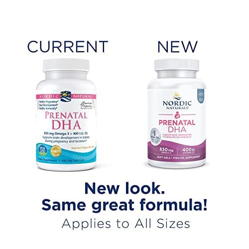 Nordic Naturals Prenatal DHA, Unflavored - 830 mg Omega-3 + 400 IU Vitamin D3-180 Soft Gels - Supports Brain Development in Babies During Pregnancy & Lactation - Non-GMO - 90 Servings Nordic NaturalsBuy Supplements Australia