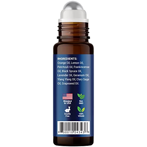 Stress Ease Essential Oil Roll On Blend 10ml - Natural Stress Relief Essential Oils Roll Nexon BotanicsBuy Supplements Australia