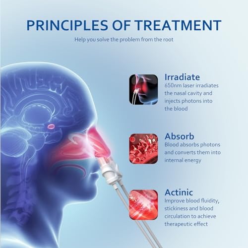 LASEPREHT Red Light Nasal Therapy Device, 650nm Red Light Device for Nose Sore Throat LASEPREHTBuy Supplements Australia